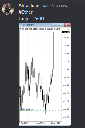 Come Learn Forex student trading result screenshot, 2021 archive, result 143 of 263
