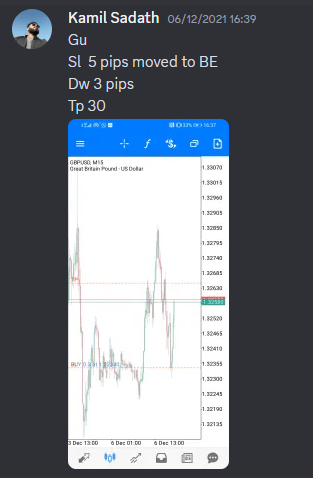 Come Learn Forex student trading result screenshot, 2021 archive, result 258 of 263