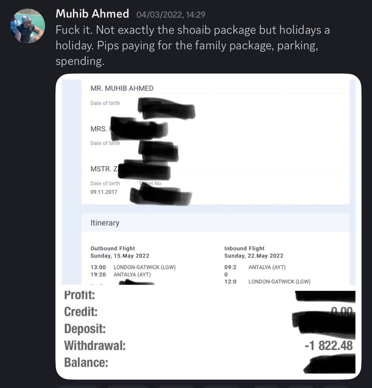 Come Learn Forex student trading result screenshot, 2022 archive, result 70 of 279