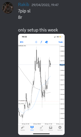 Come Learn Forex student trading result screenshot, 2022 archive, result 133 of 279
