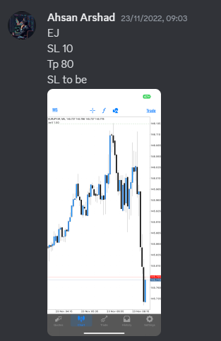 Come Learn Forex student trading result screenshot, 2022 archive, result 265 of 279