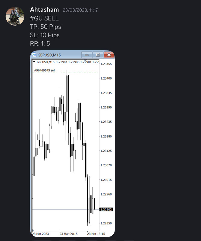 Come Learn Forex student trading result screenshot, 2023 archive, result 55 of 180