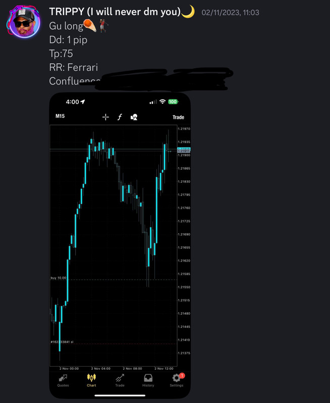 Come Learn Forex student trading result screenshot, 2023 archive, result 140 of 180
